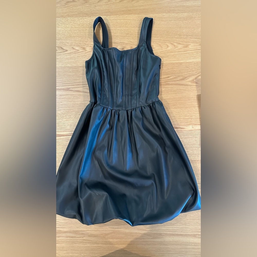 💙 NWT Sincerely Jules Faux Leather Corset Bustier Mini Dress 💙